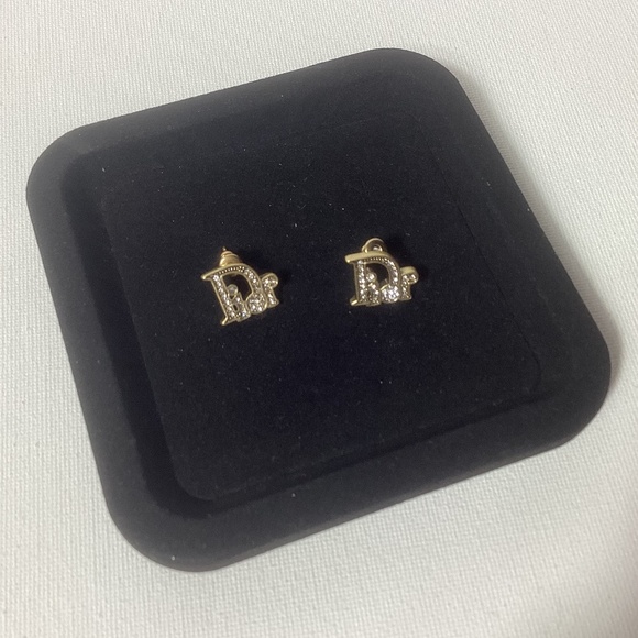 Dior Gold Vintage Earrings - Picture 1 of 3
